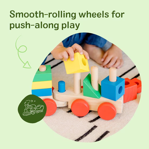 Tren Apilable Clásico de Madera