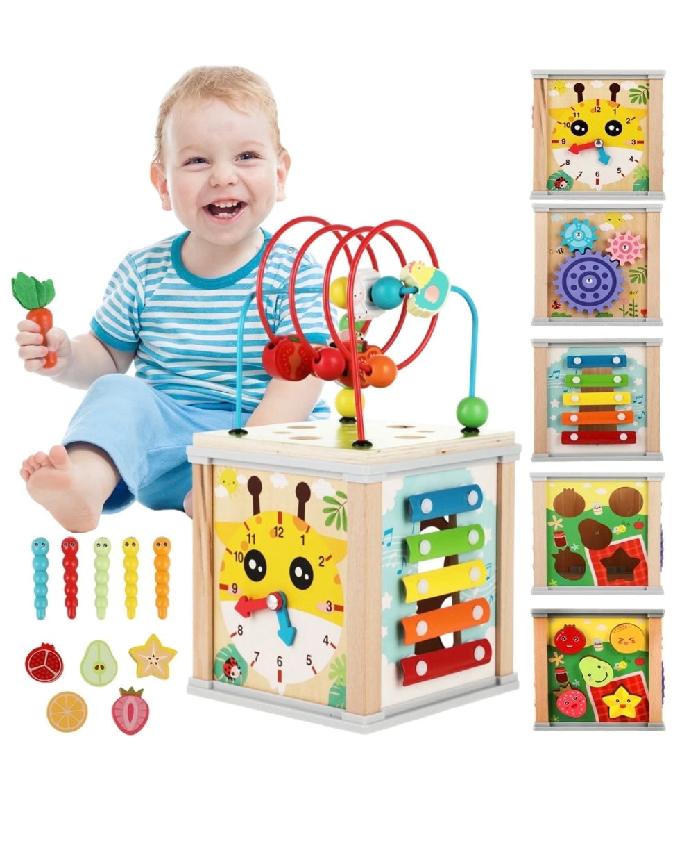 Cubo de Actividad de Madera