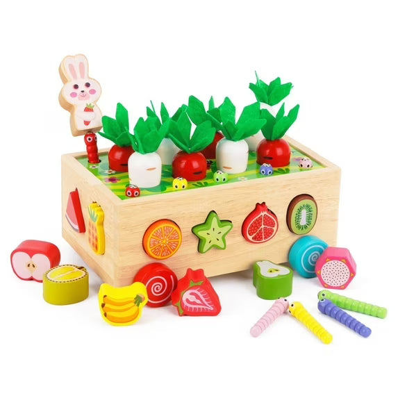 Juego de Aprendizaje Preescolar de Madera de Habilidades Motoras Finas